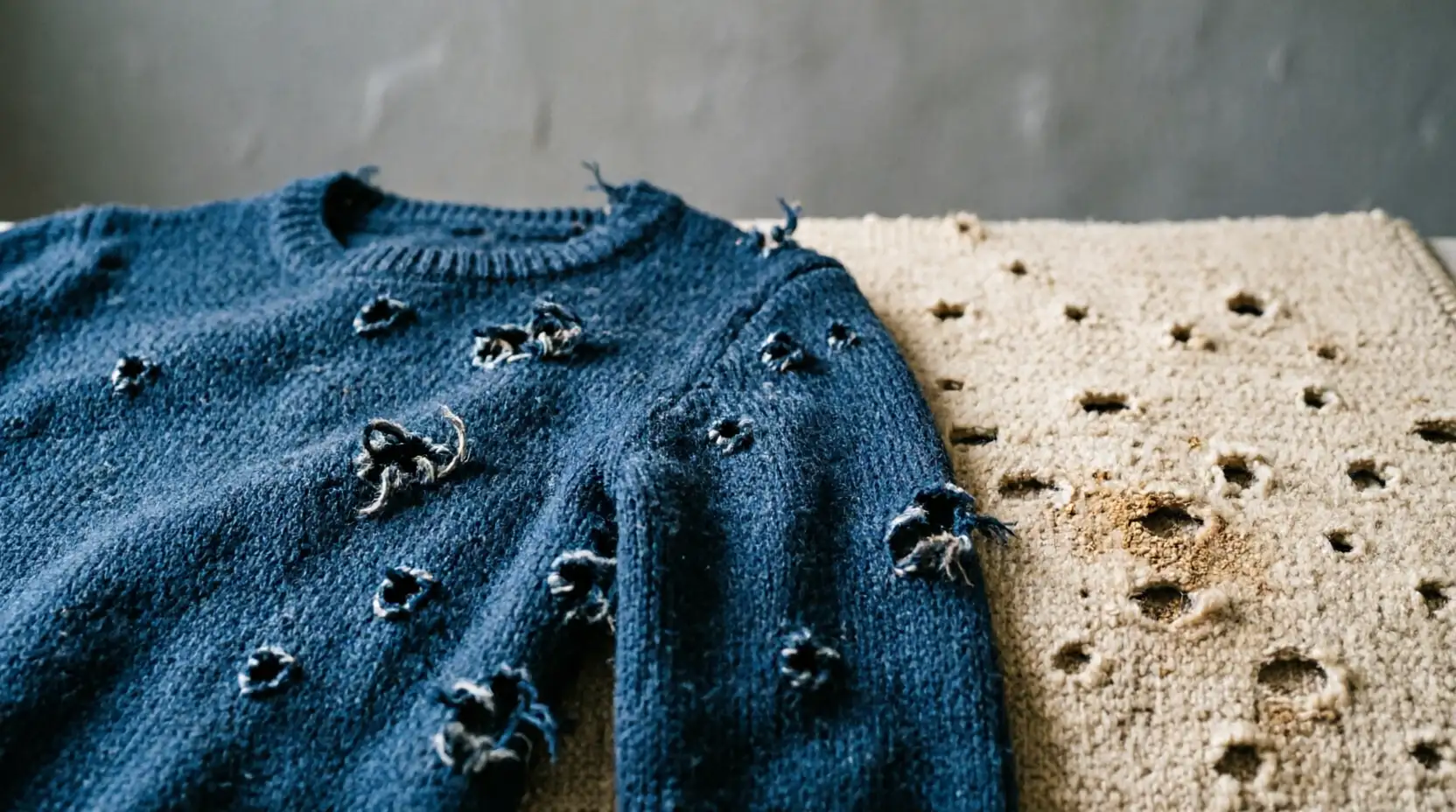 повреждённая молью одежда и ковры в Балабаново