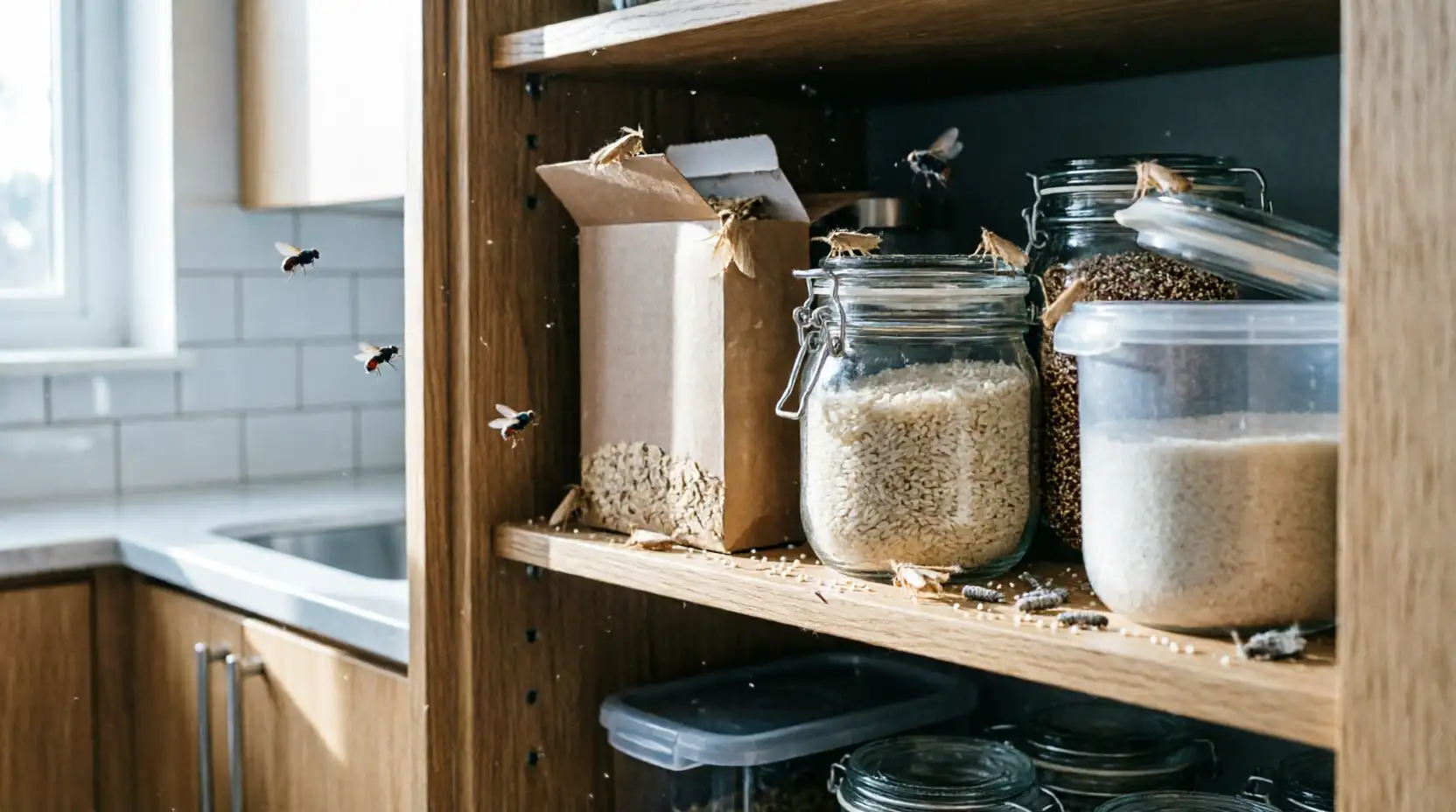 мошкара на кухне в крупах в Балабаново