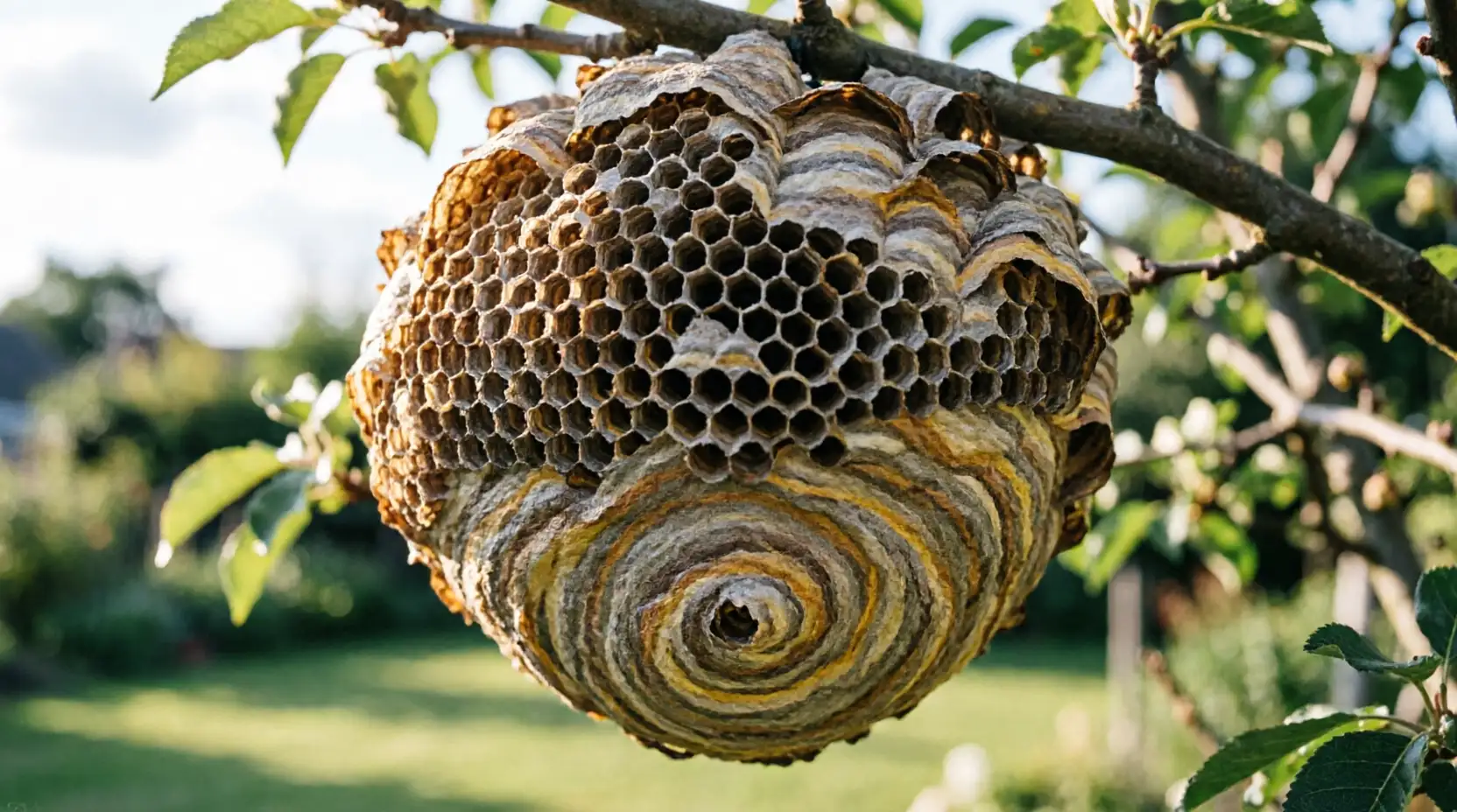 осиное гнездо на участке в Балабаново